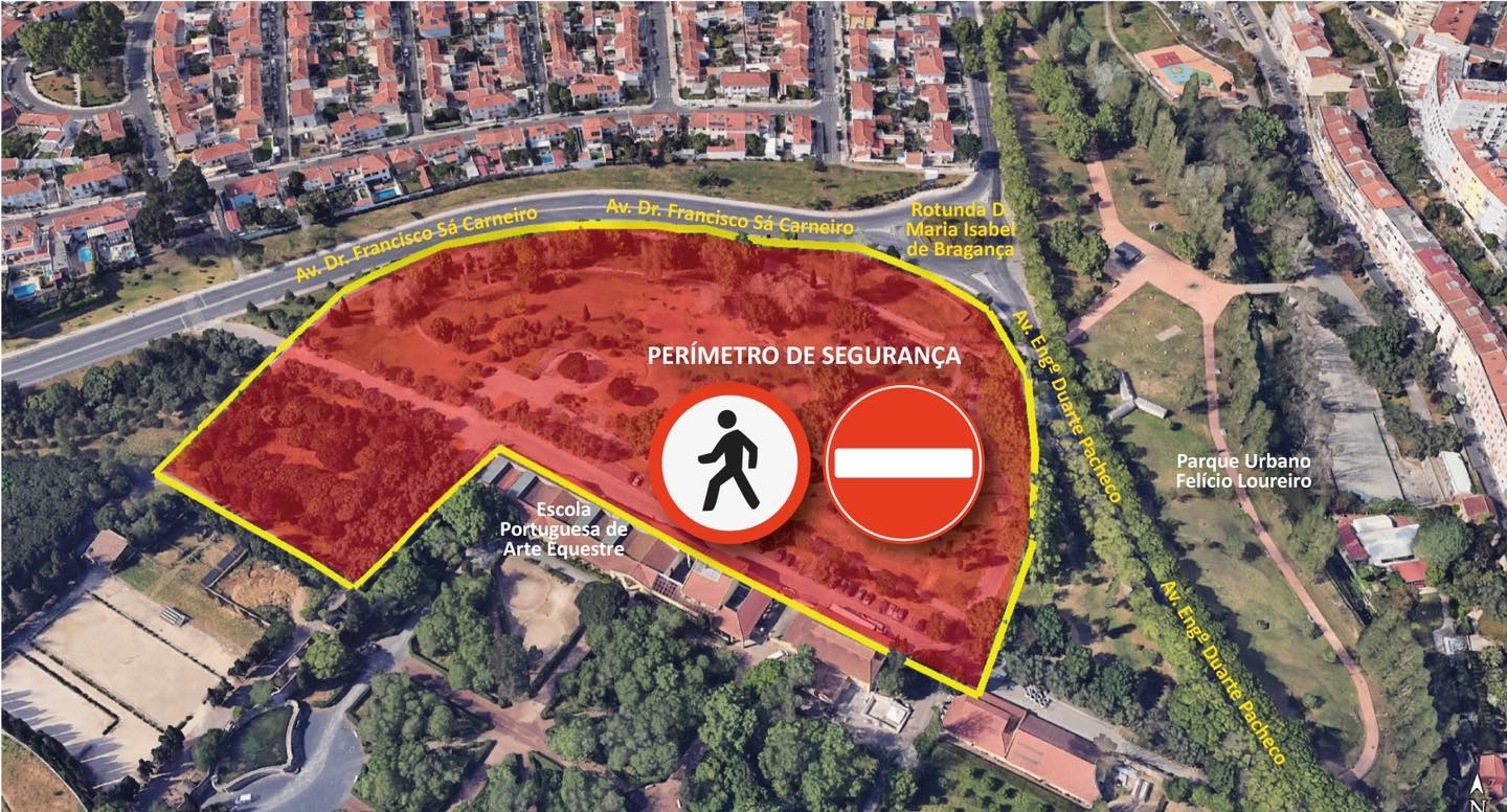 Trânsito cortado em Queluz devido ao lançamento de material pirotécnico