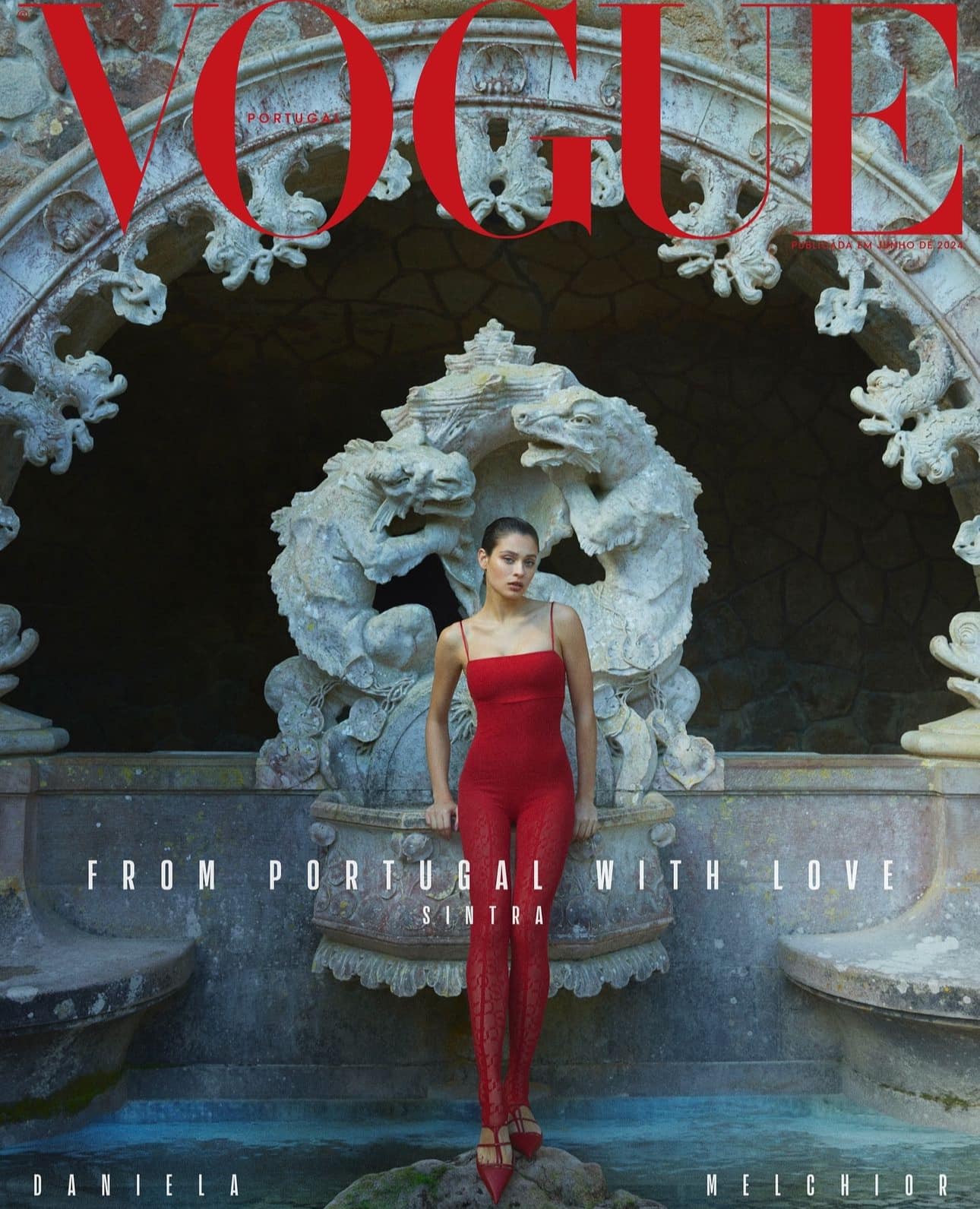 Capa da Vogue é de Daniela Melchior na Quinta da Regaleira, em Sintra