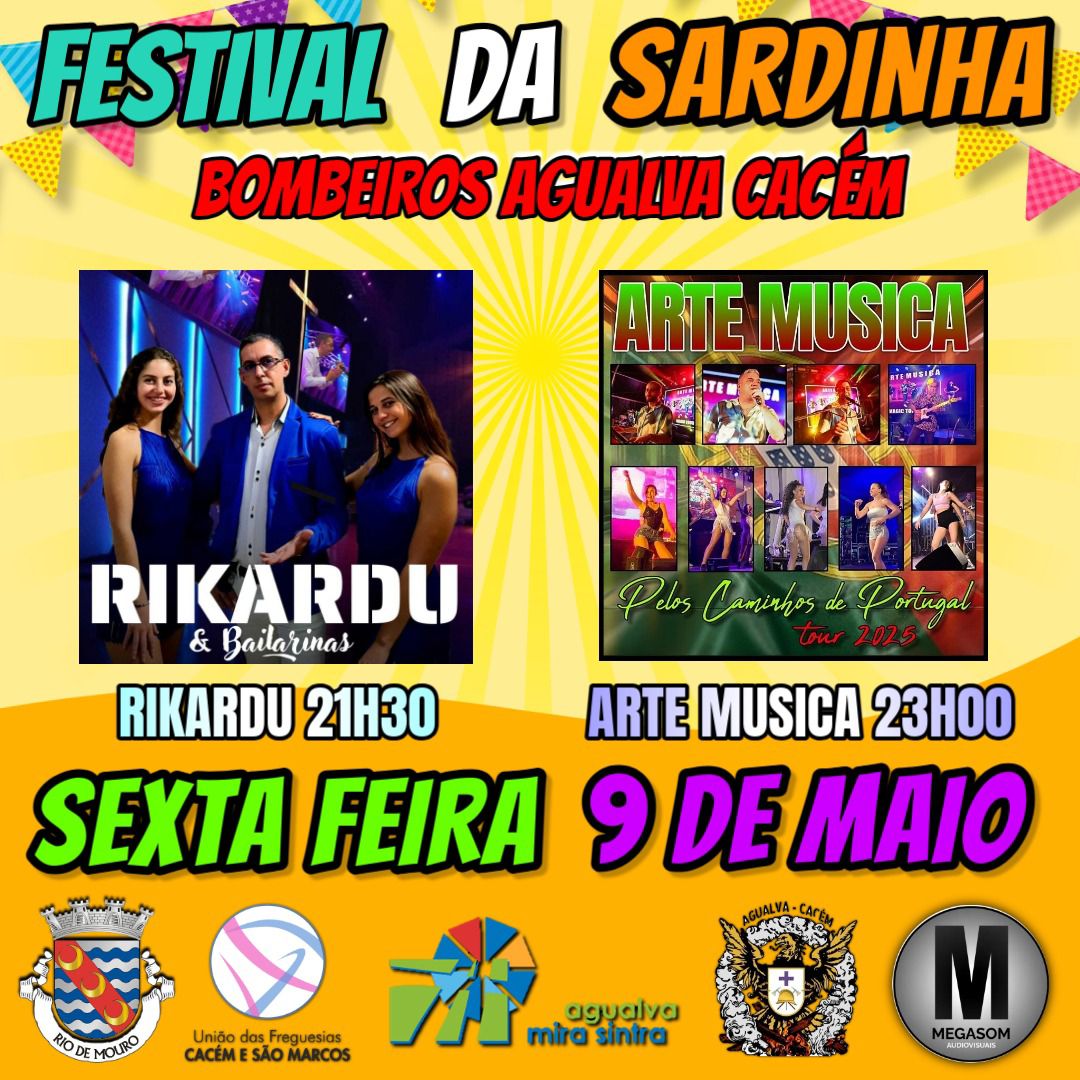 Música ao vivo no Festival da Sardinha nos Bombeiros de Agualva Cacém