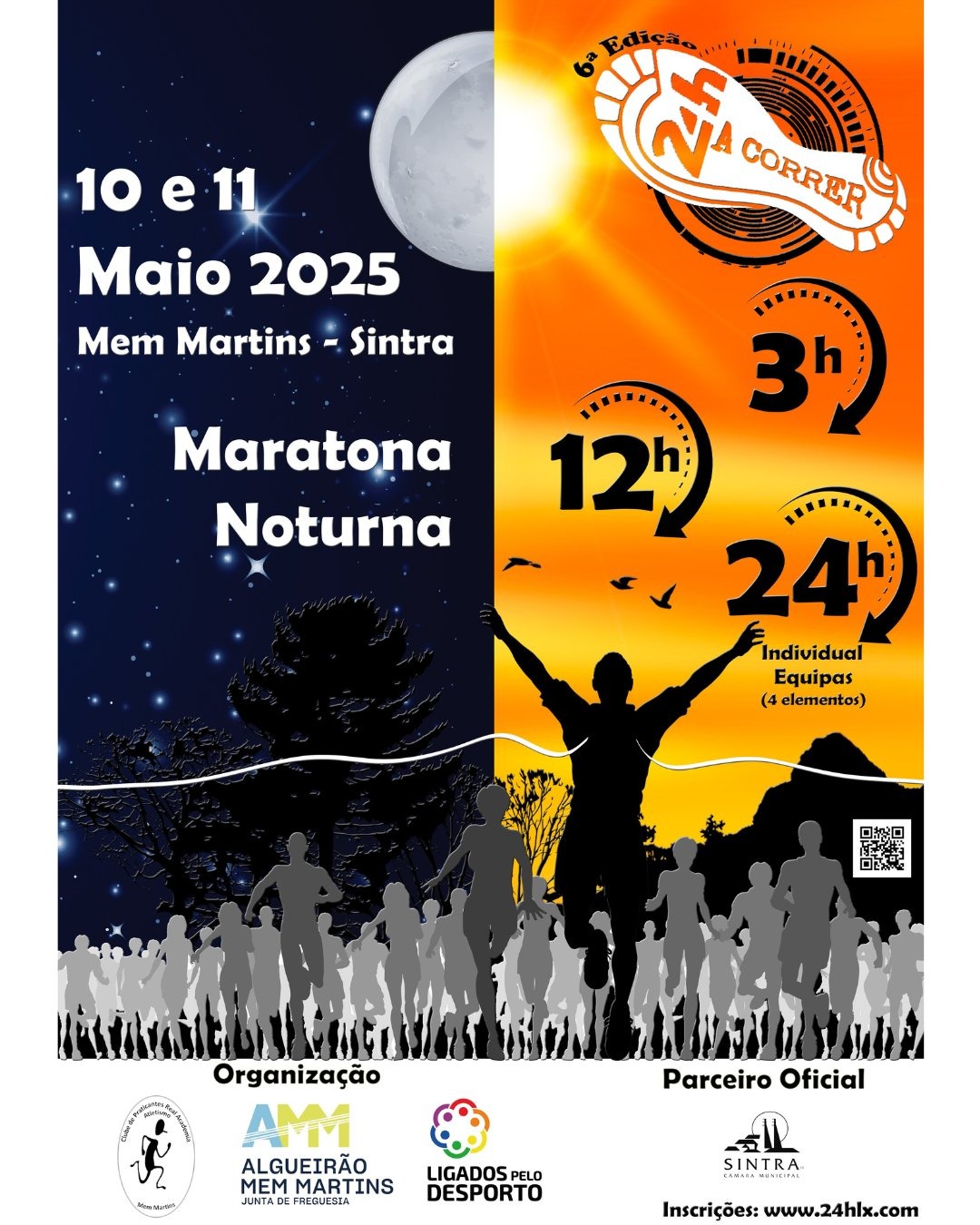 Inscrições para “24 horas a correr de Mem Martins – Sintra”